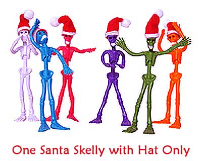 One Santa Skelly with Hat