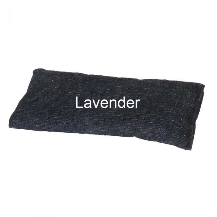 Dark Blue Oversized Organic Cotton Flax Lavender Eye Pillow