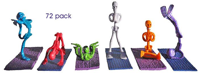 Bendy Skelly Assortment 72 pack