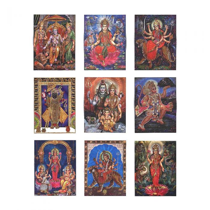 Indian Devotional Foil Prints