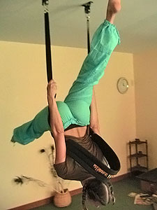 Mysore Yoga Strap Suspended Inverted Flying Split Pose