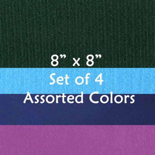 bheka Standard Long Life Mat Scraps 8″ x 8″ Set of 4 Assorted Colors