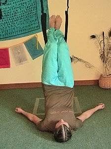 Mysore Yoga Strap Suspended Relaxation Pose