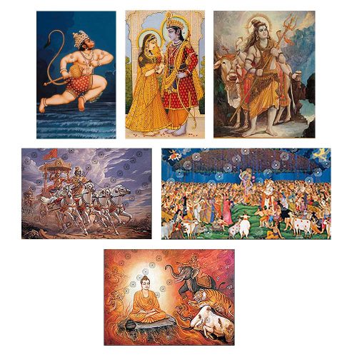 Indian Devotional Posters group